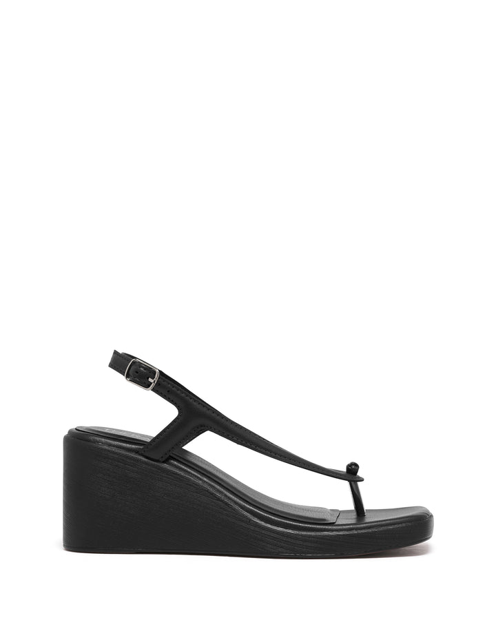 Leni Slingback Wedge Black