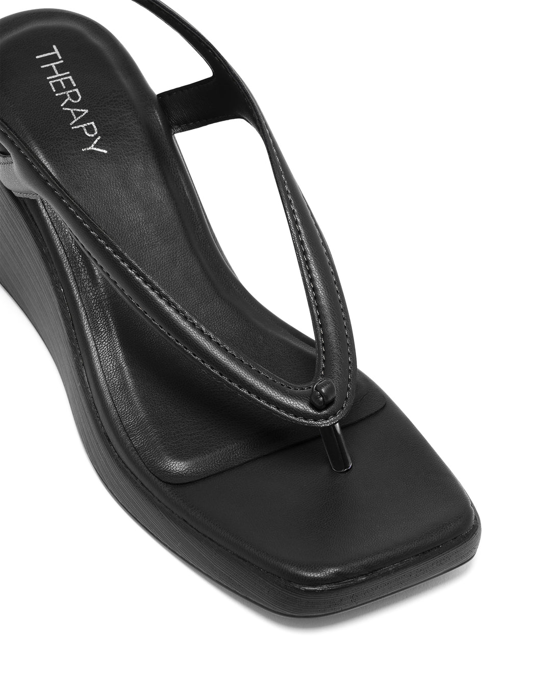 Leni Slingback Wedge Black