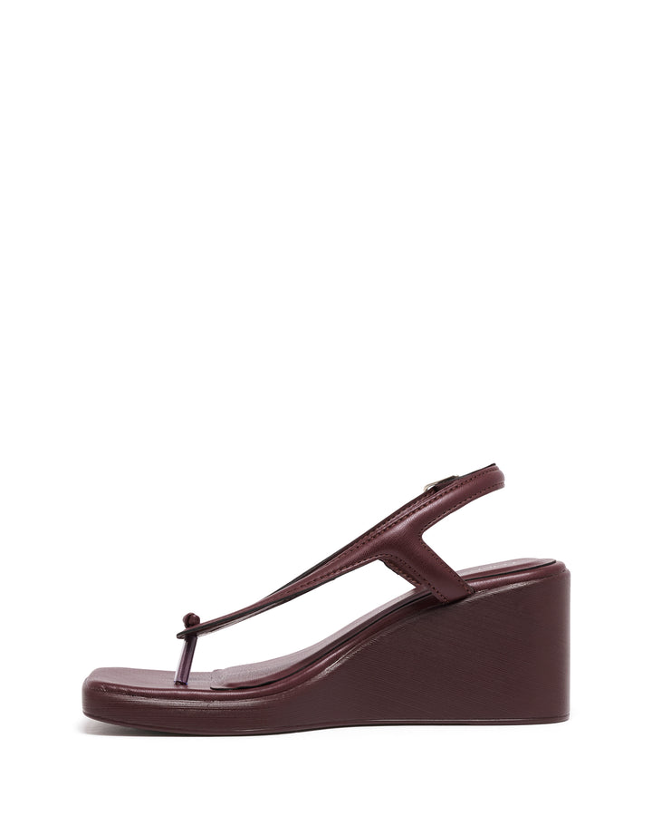Leni Slingback Wedge Bordeaux