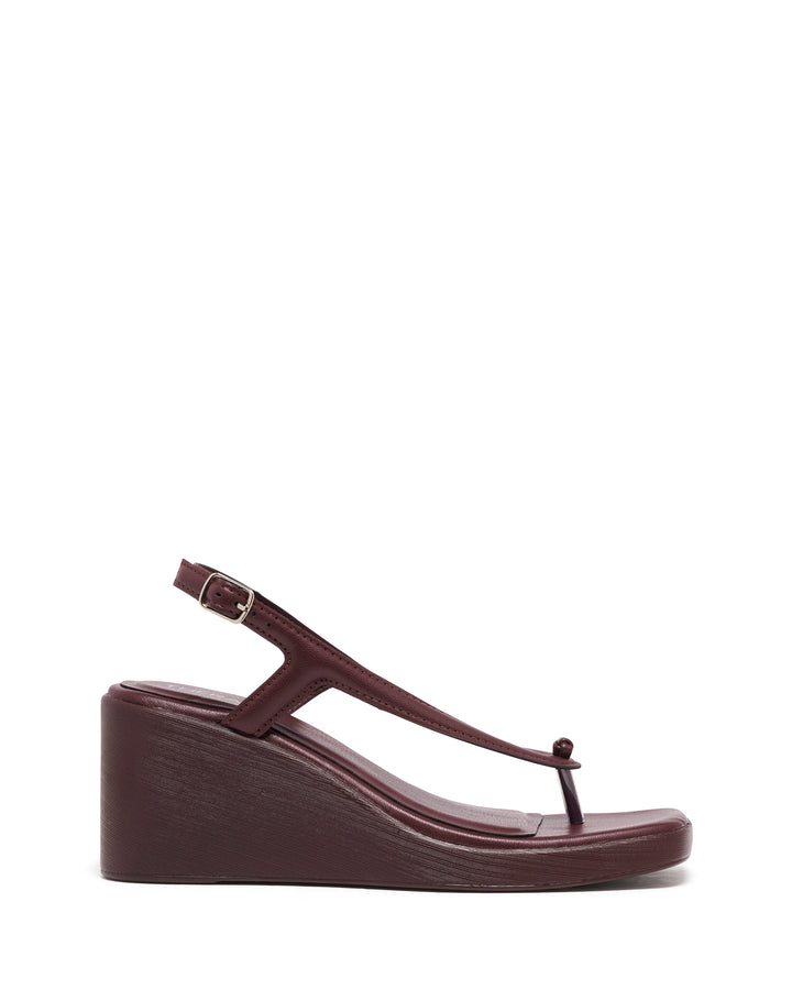 Leni Slingback Wedge Bordeaux