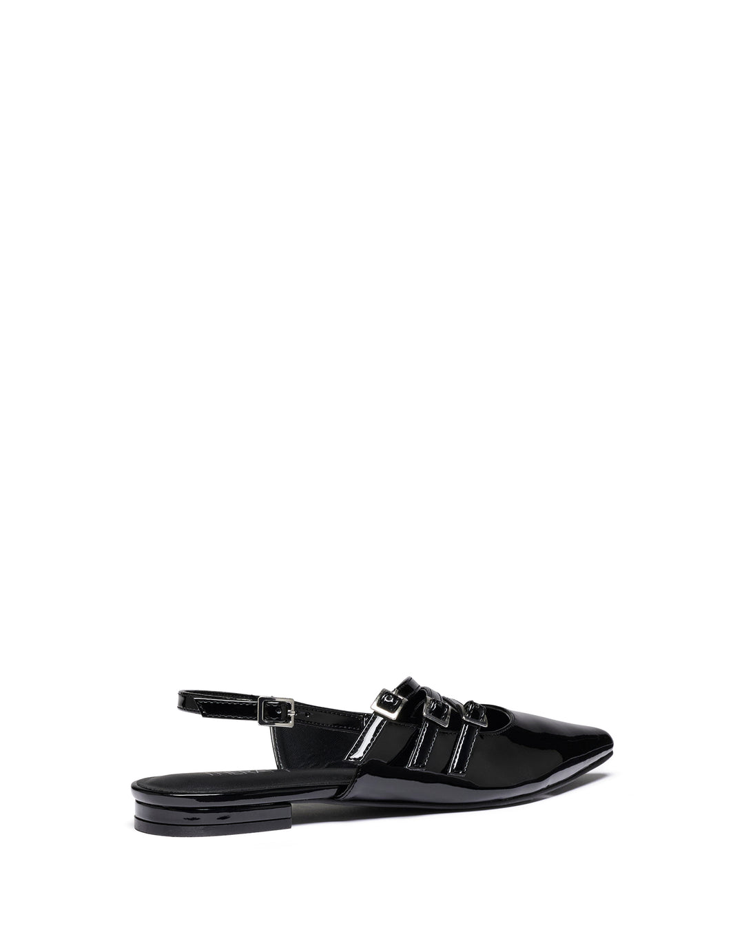 Lisst Slingback Flat Black Patent