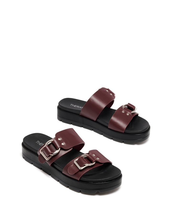 Litmus Flatform Sandals Bordeaux