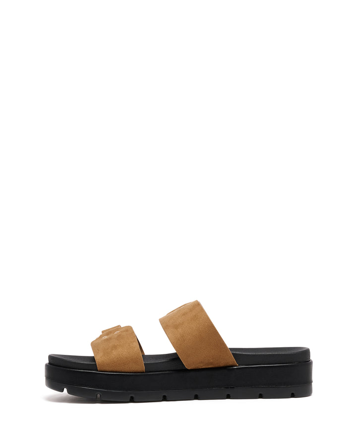 Litmus Flatform Sandals Toffee Suede