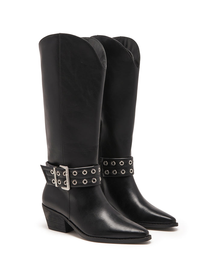 Maiden Cowboy Boot Black