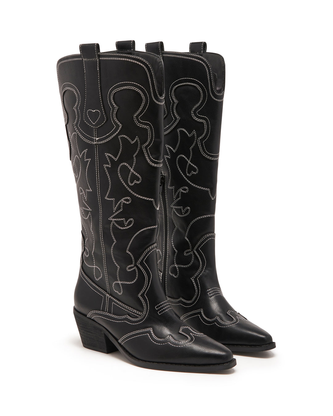 Malvin Cowboy Boot Black Smooth