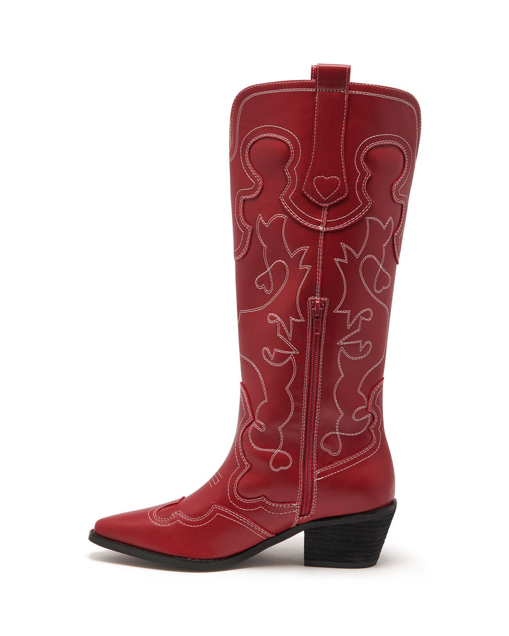 Malvin Cowboy Boot Cherry Smooth
