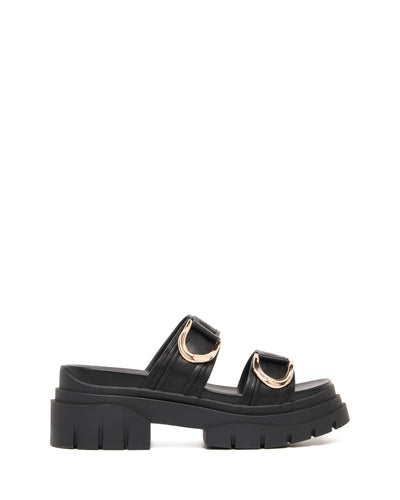 Therapy Shoes Myer Black | Women's Sandals | Slides | Chunky | Flatform