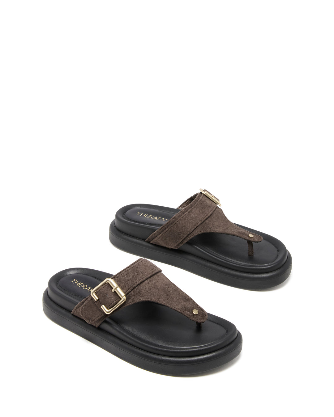 Palloma Sandal Chocolate Microsuede