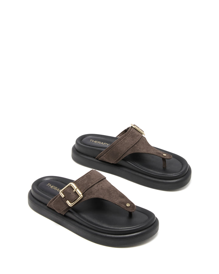 Palloma Sandal Chocolate Microsuede