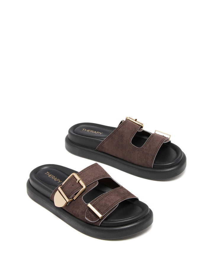 Paxton Sandal Chocolate Microsuede