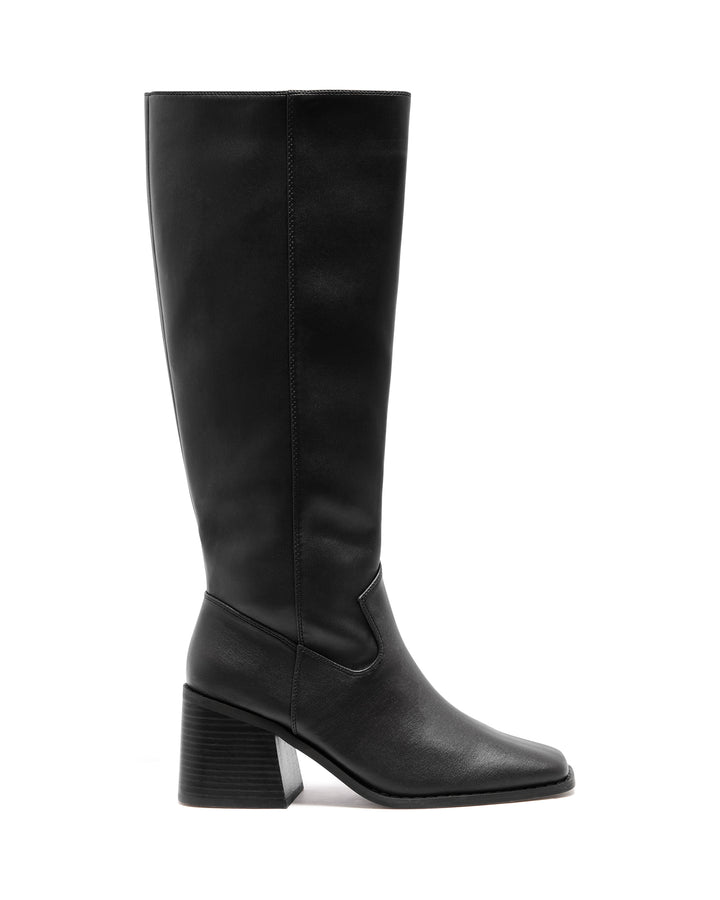 Quinn Tall Boot Black Smooth