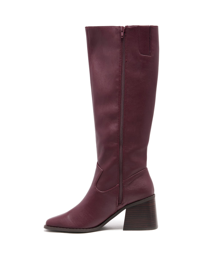 Quinn Tall Boot Bordeaux Smooth