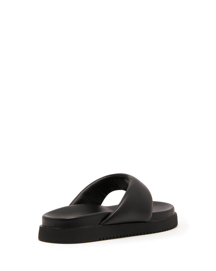 Radar Thong Sandal Black Smooth