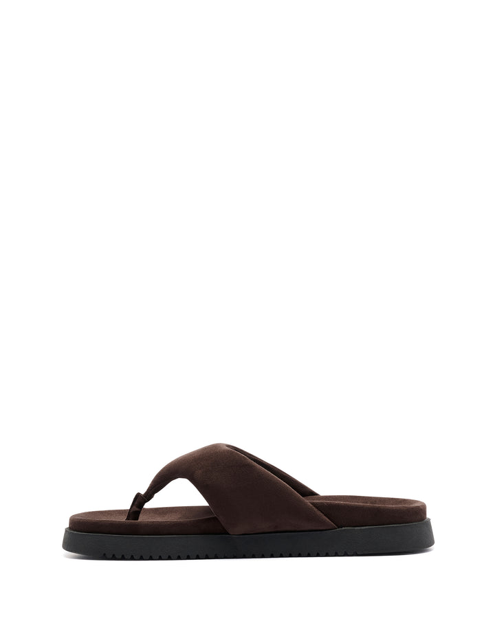 Radar Thong Sandal Chocolate Suede