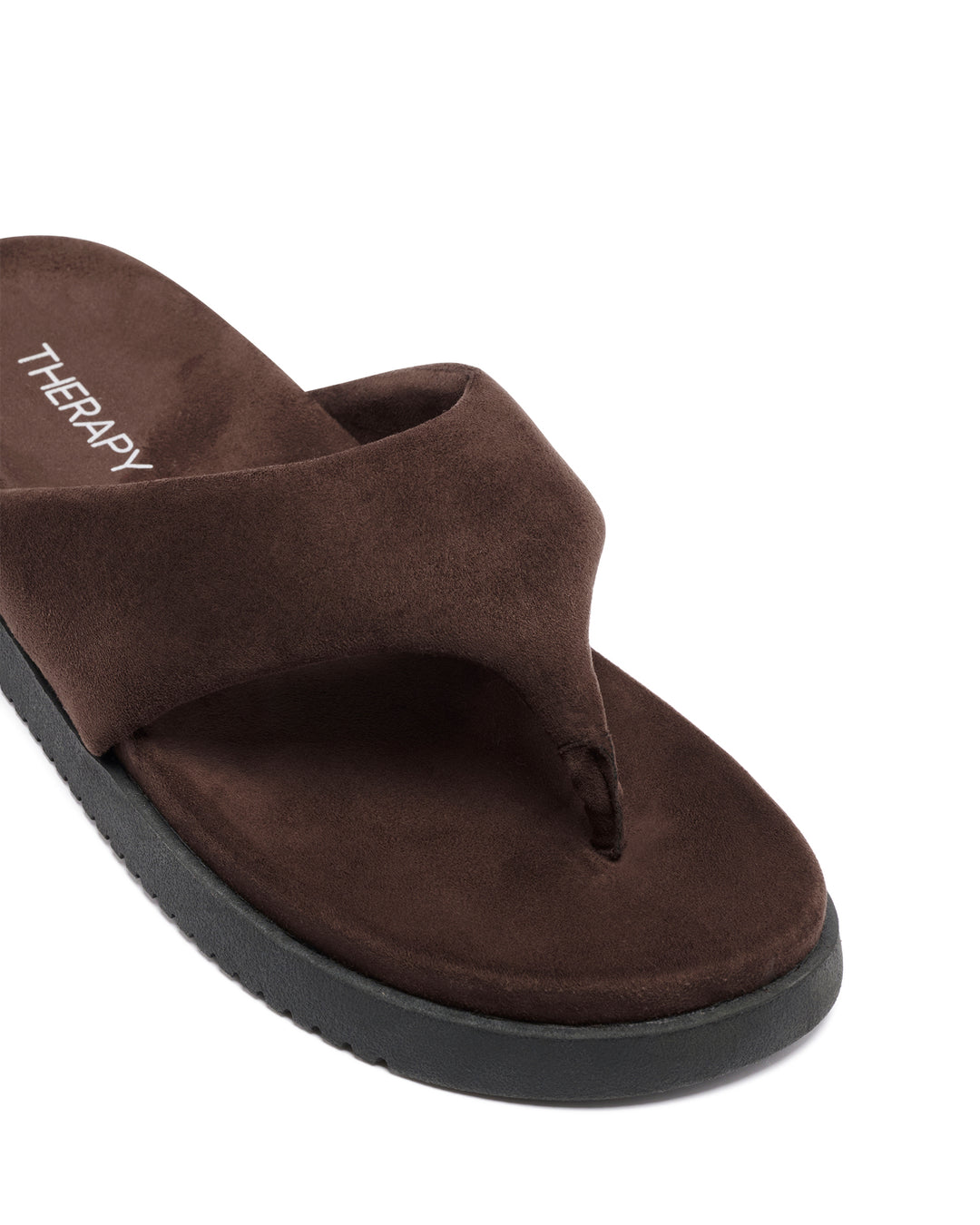 Radar Thong Sandal Chocolate Suede
