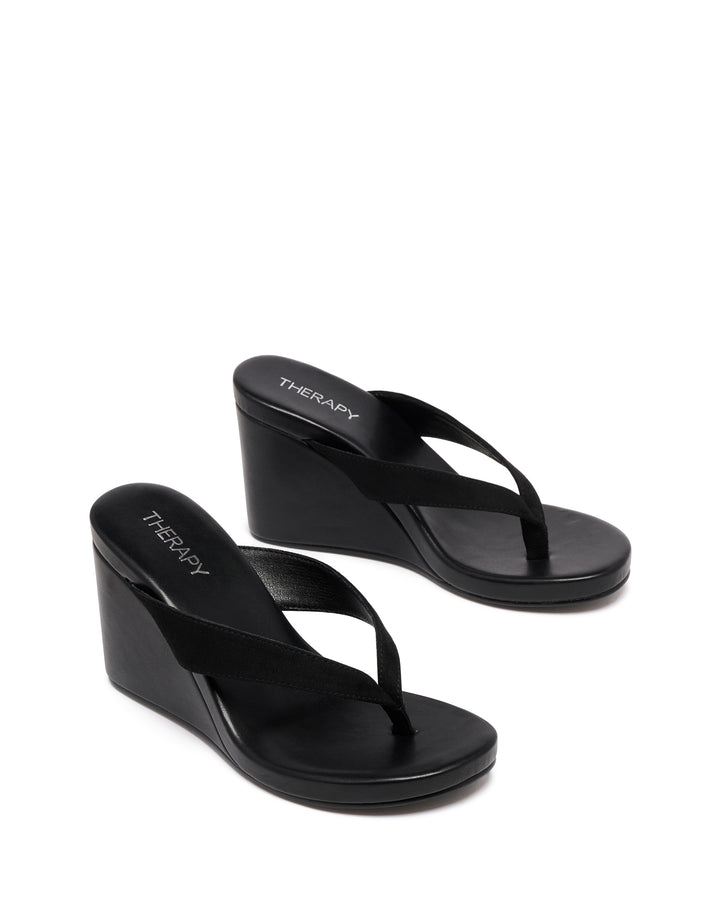 Ren Wedge Black Suede