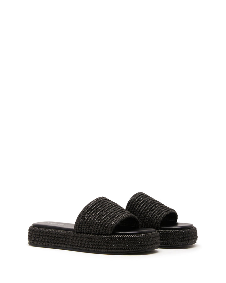 Retro Black Raffia *FINAL SALE*