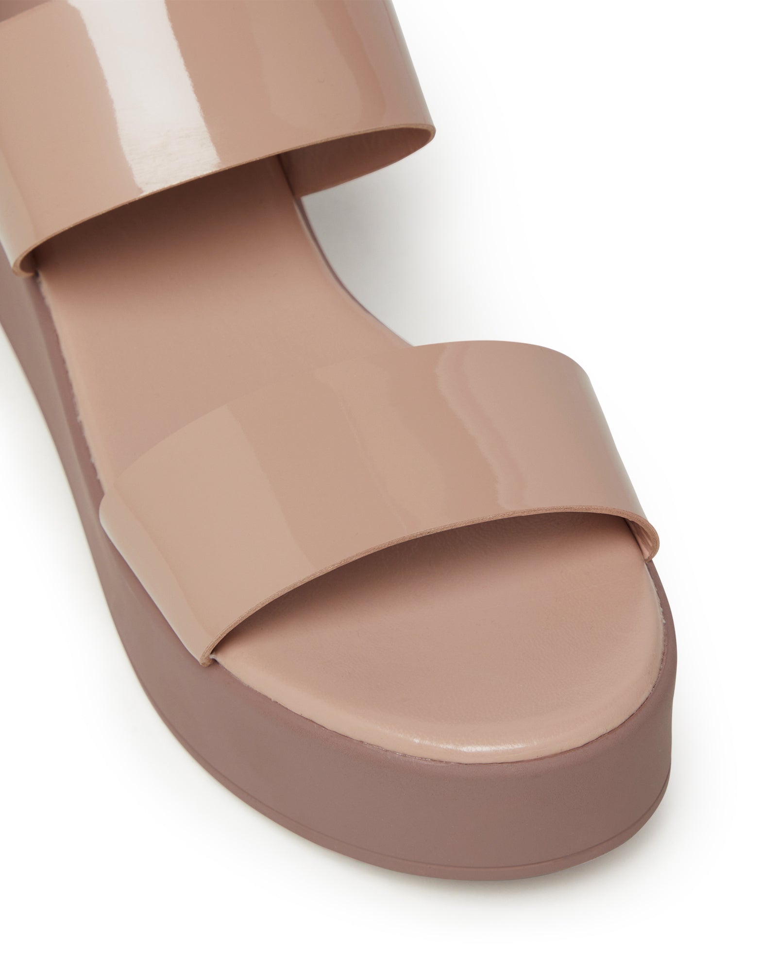 Therapy Shoes Roddick Blush Patent | Women's Sandals | Platform | Flatform
