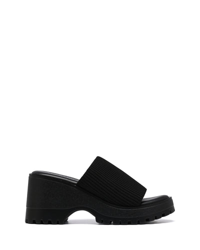 Therapy Shoes Romy Black Knit | Women's Sandals | Platform | Knit