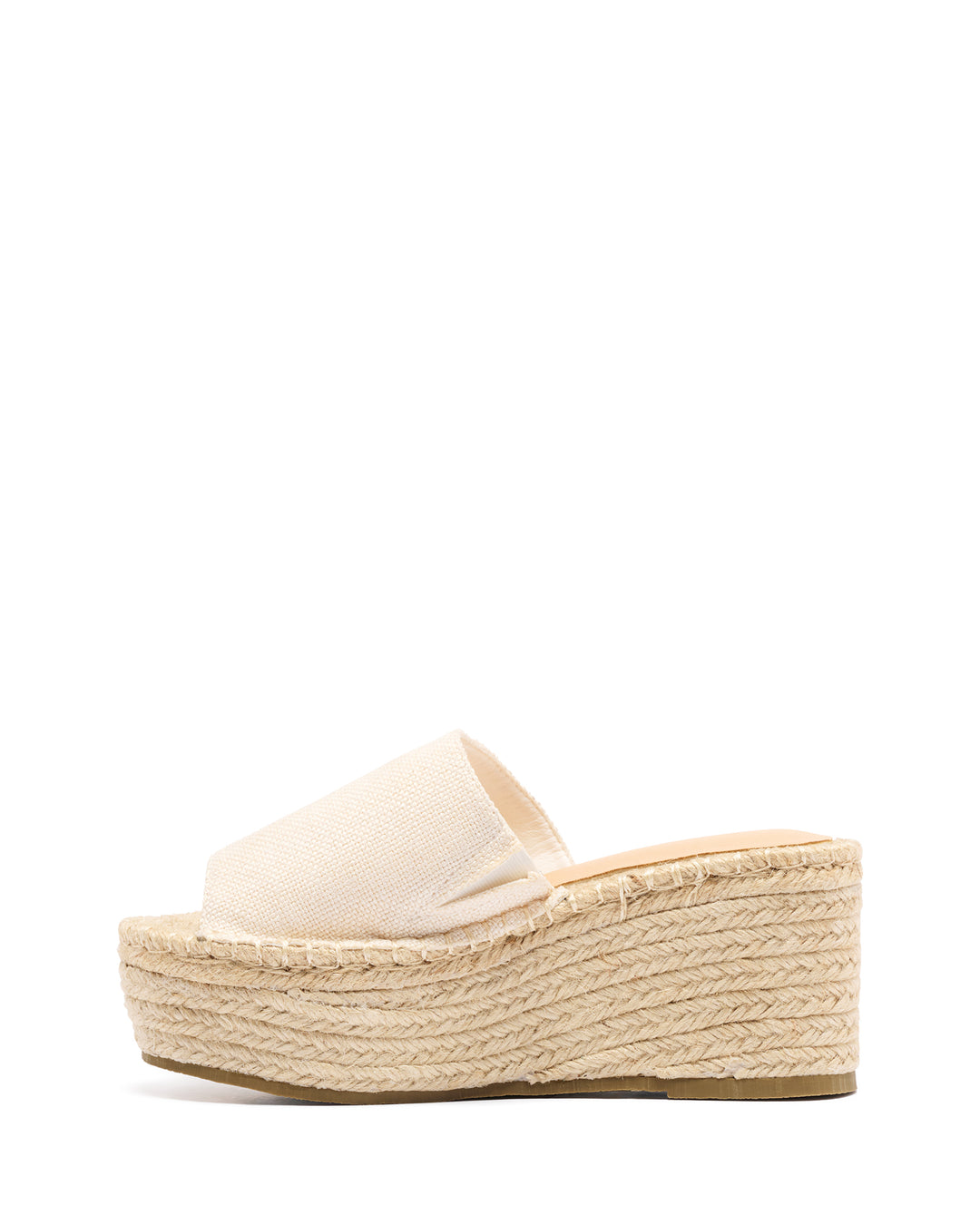 Sable Wedge Slide Natural Linen