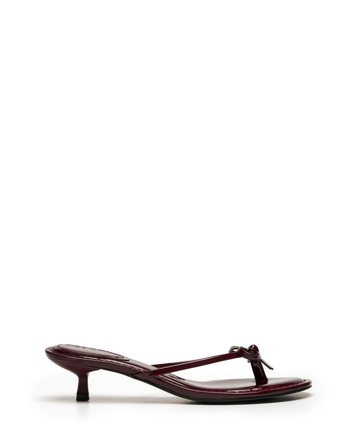 Somer Thong Heel Bordeaux Patent