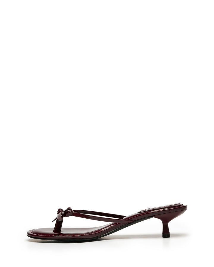 Somer Thong Heel Bordeaux Patent