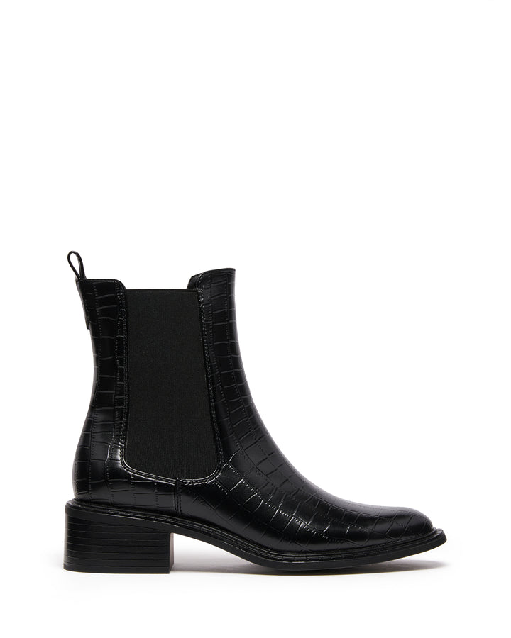 Stable Ankle Boot Black Croc