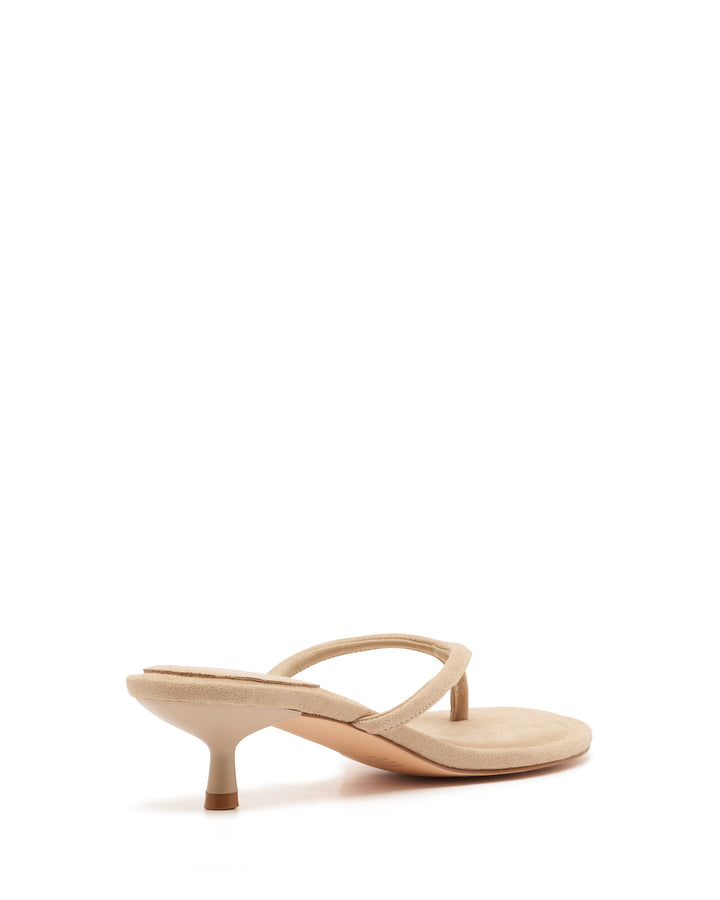 Suki Thong Heel Cashew Suede