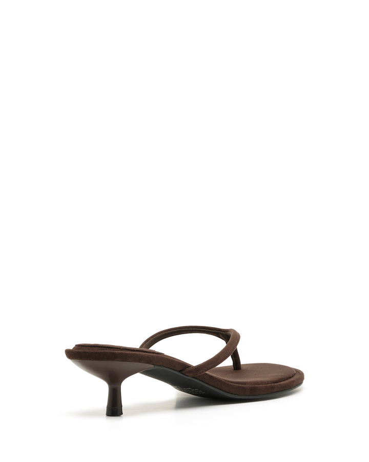Suki Thong Heel Chocolate Suede