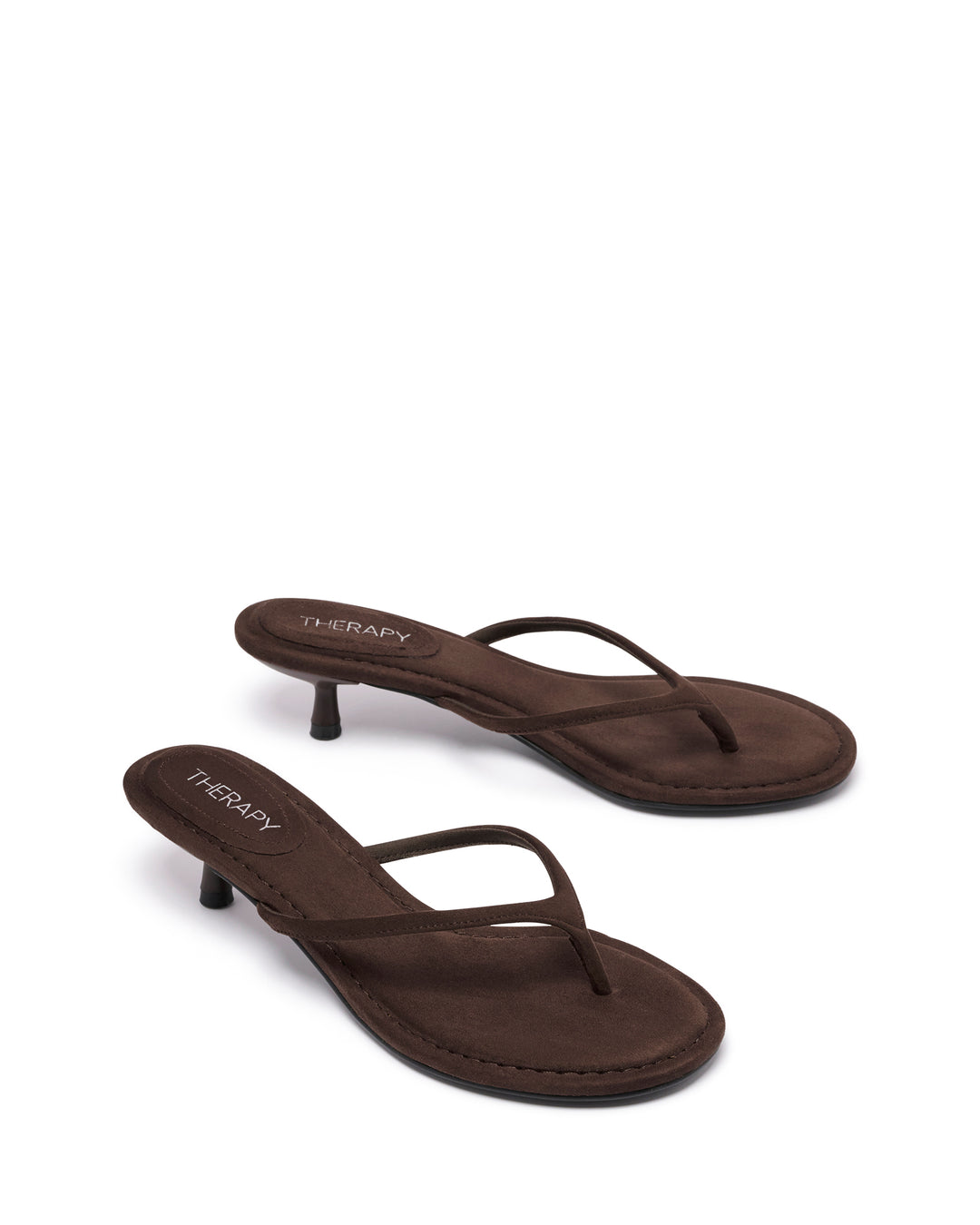 Suki Thong Heel Chocolate Suede