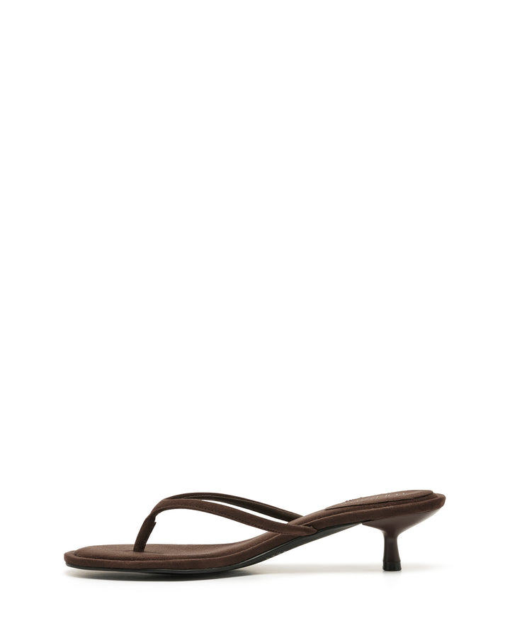 Suki Thong Heel Chocolate Suede