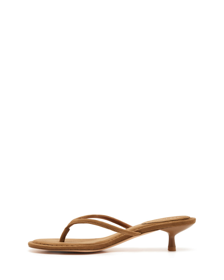 Suki Thong Heel Toffee Suede
