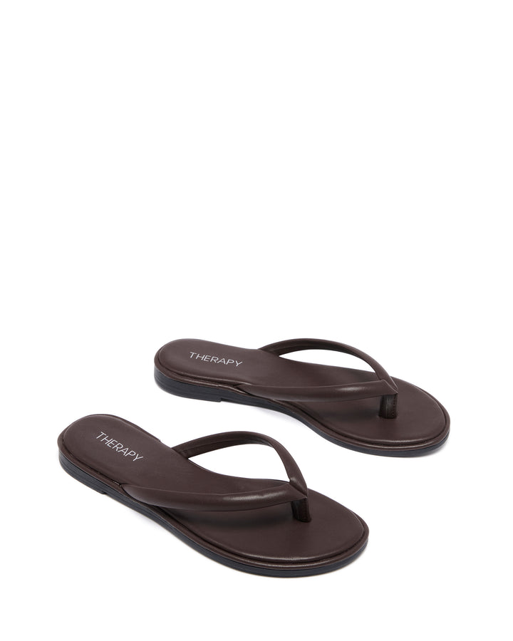 Theory Thong Sandal Chocolate