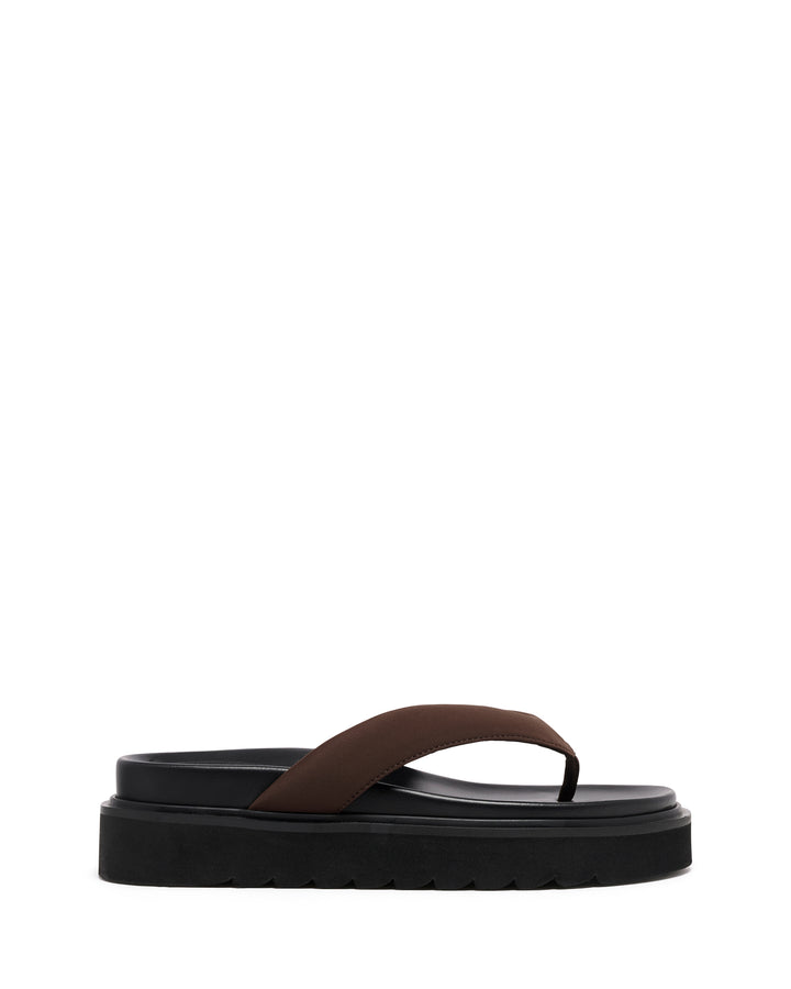 Vacay Thong Sandal Chocolate Lycra