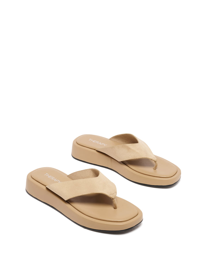 Veda Thong Sandal Cashew Suede