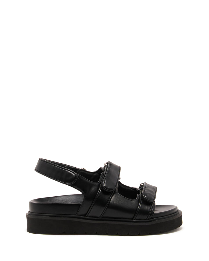 Veto Platform Sandal Black Smooth