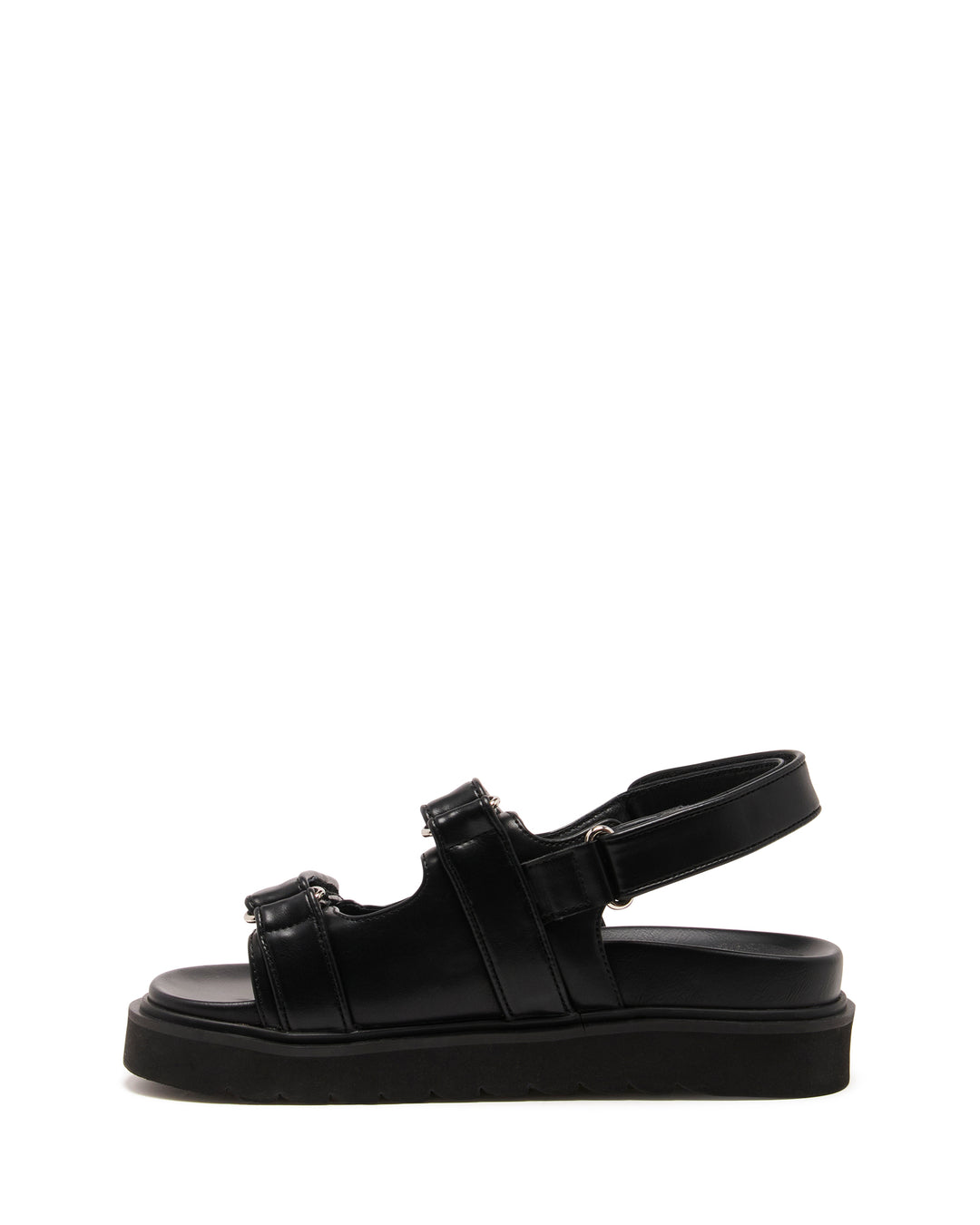 Veto Platform Sandal Black Smooth