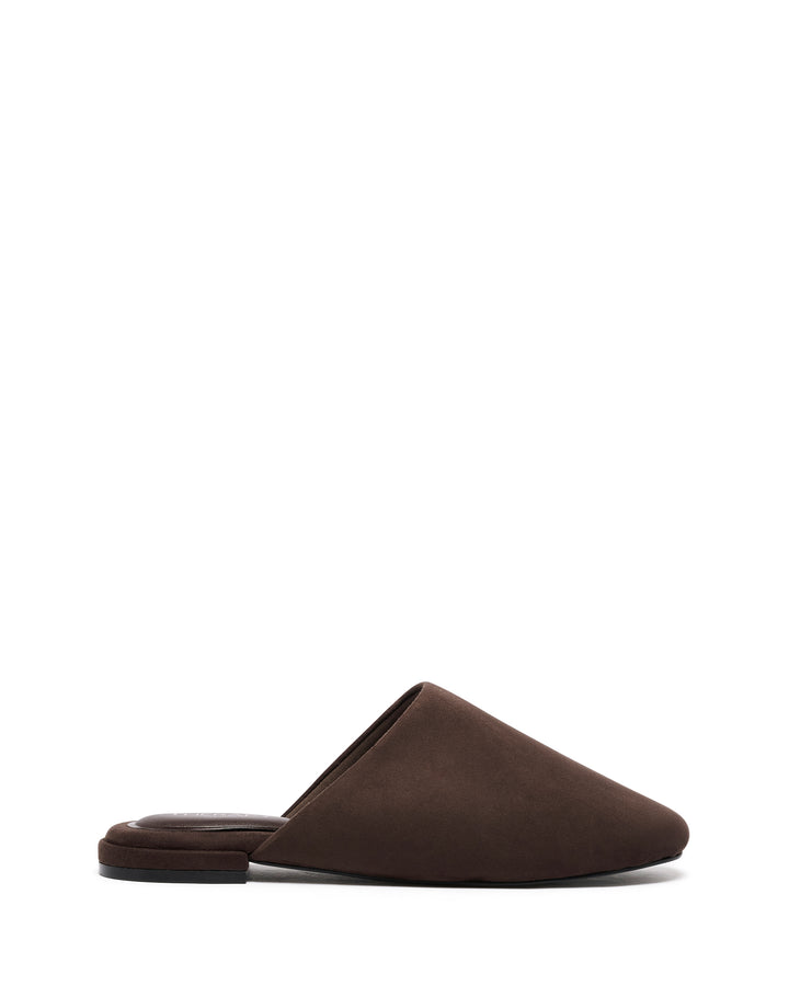 Weston Flat Chocolate Suede