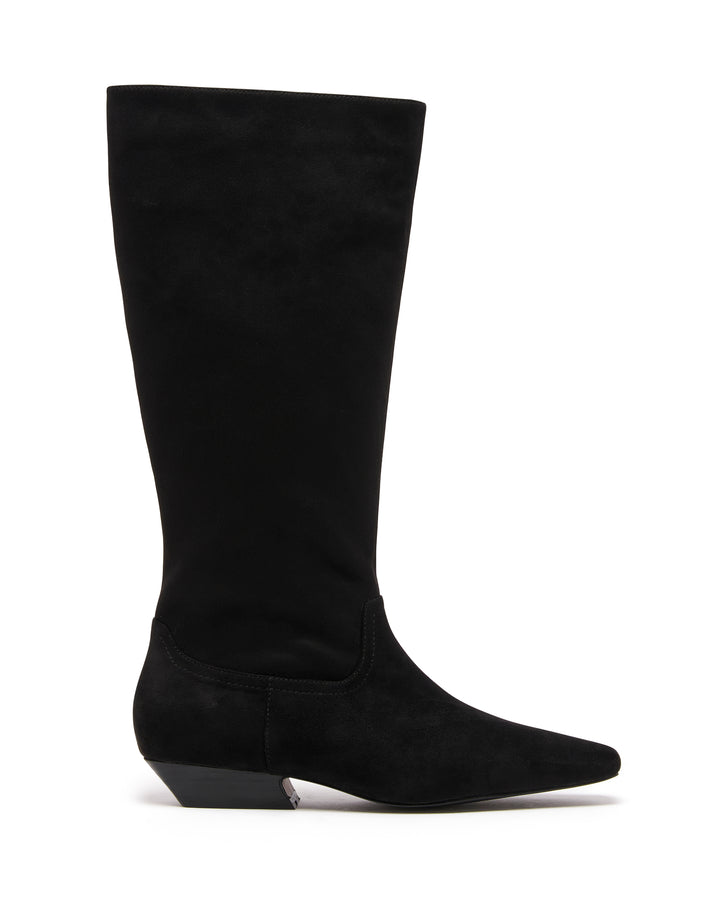 Xavier Tall Boot Black Suede
