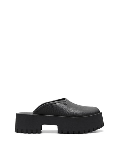 Therapy Shoes Zomp Black PVC | Women's Clogs | Flats | Platform 