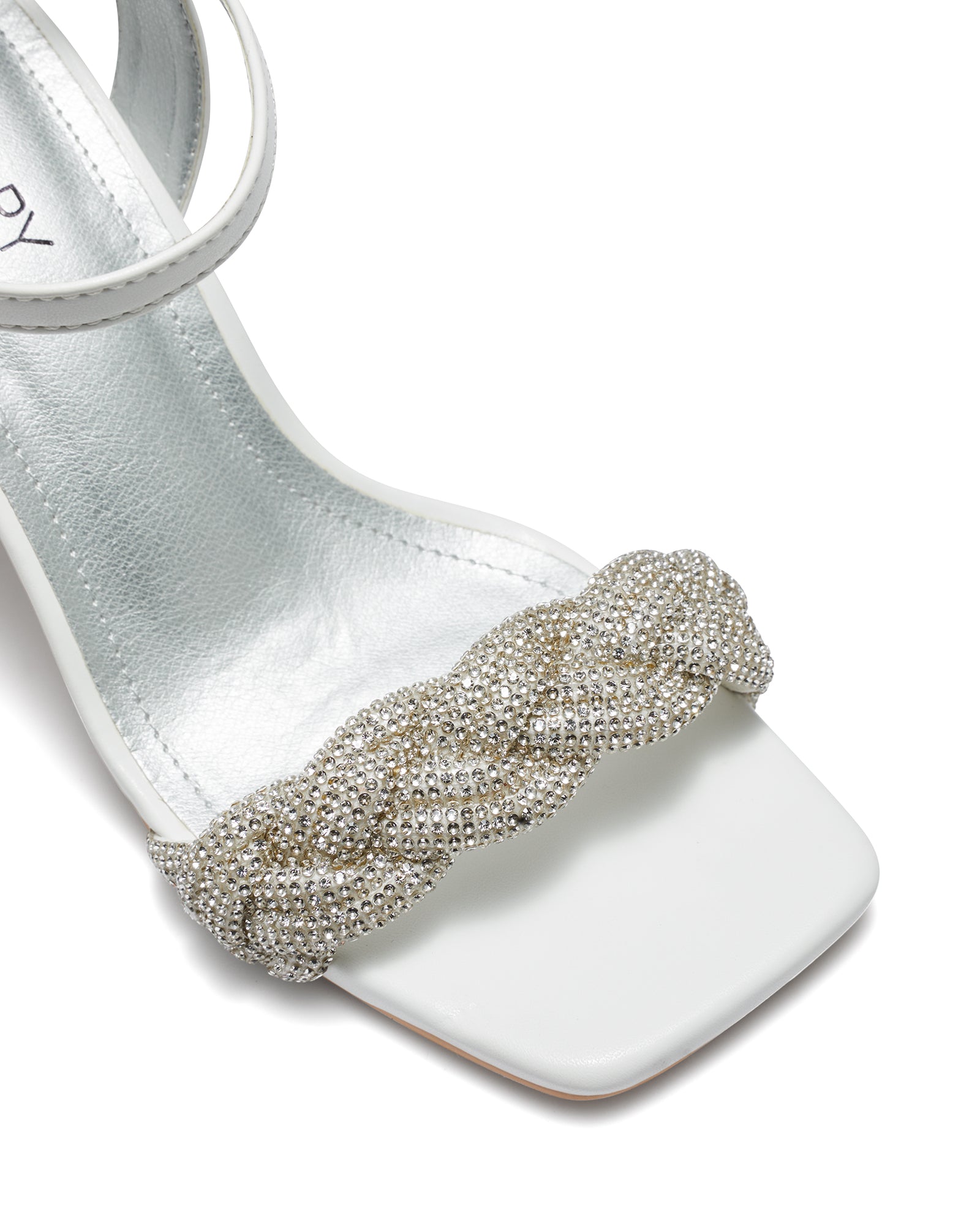 Therapy Shoes Allure White | Women's Heels | Sandals | Diamante | Braid