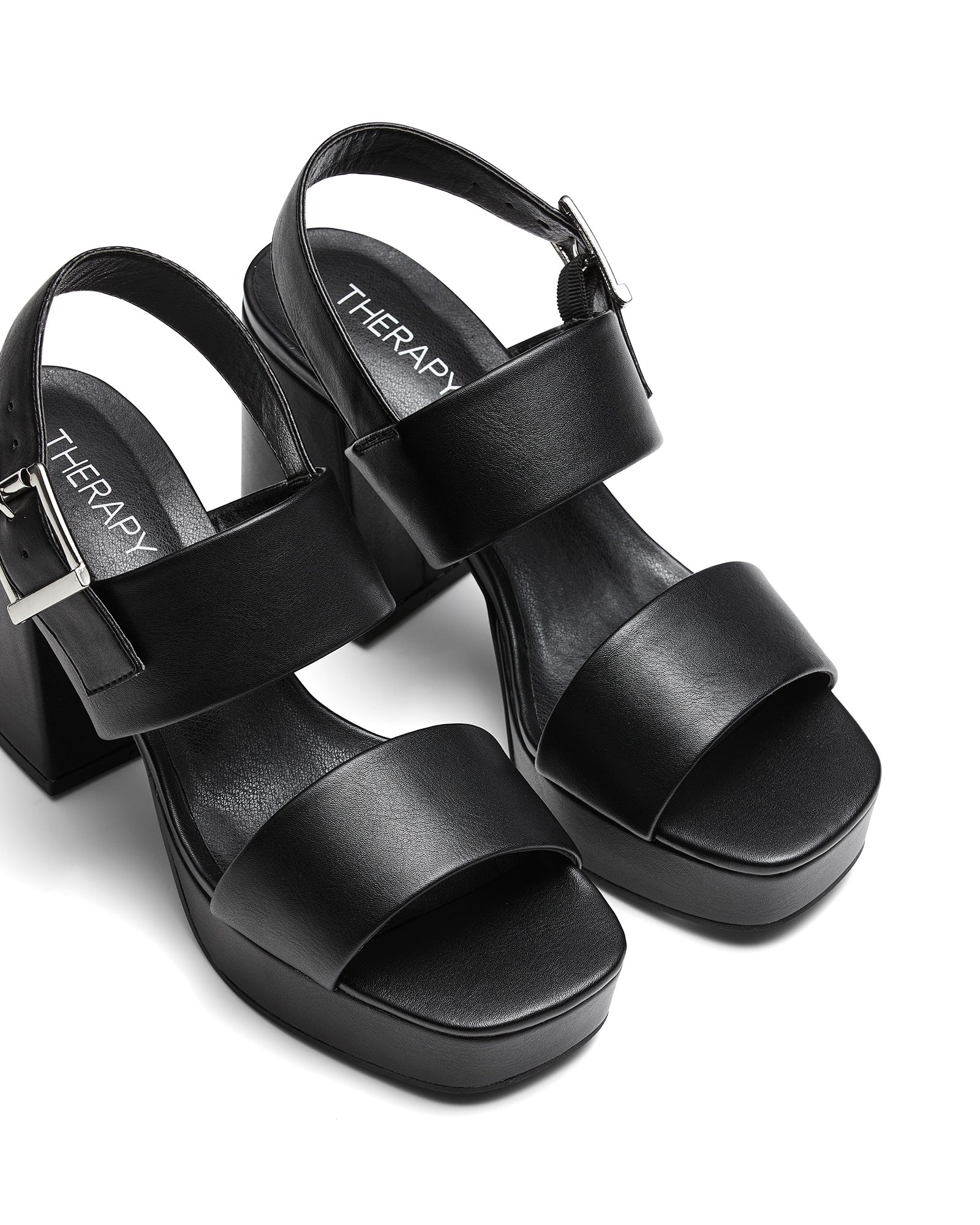 Therapy Shoes Austin Black | Women's Heels | Sandals | Platform | Chunky