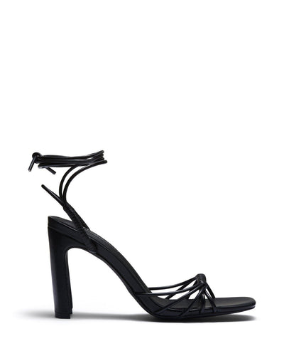 Therapy Shoes Bexley Black | Women's Heels | Sandals | Tie Up 