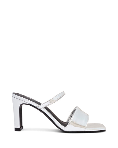 Therapy Shoes Cassie Platinum Metallic | Women's Heels | Sandals | Mules | Strappy