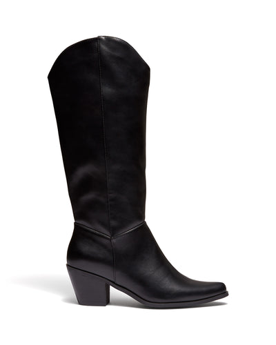 Therapy Shoes Cyrus Black | Women's Boots | Western | Knee High | Tall