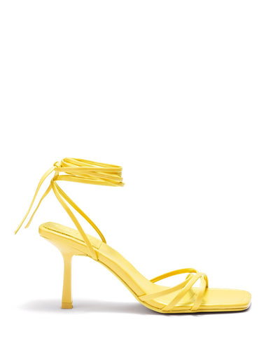 Therapy Shoes Diaz Lemon | Women's Heels | Sandals | Stiletto | Tie Up 