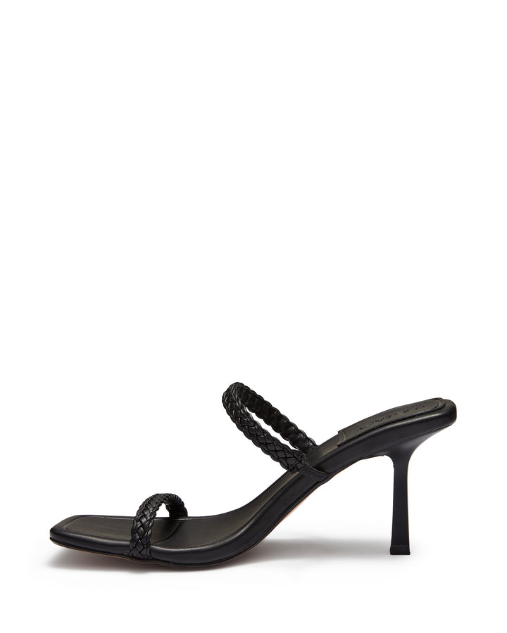Therapy Shoes Drew Black | Women's Heels | Sandals | Stiletto | Braided