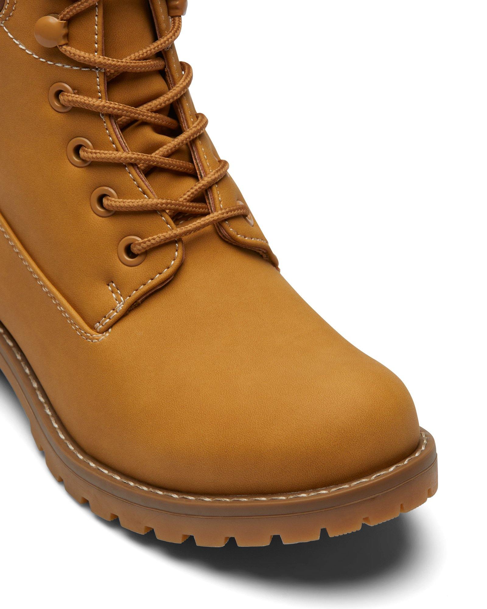 Therapy Shoes Dreww Camel | Women's Boots | Ankle | Combat | Lace Up