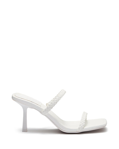Therapy Shoes Drew White | Women's Heels | Sandals | Stiletto | Braided