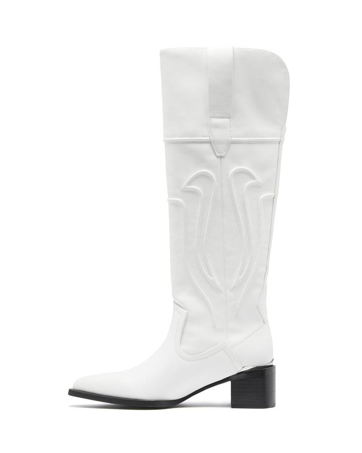Therapy Shoes Dynasty White | Women's Boots | Western | Over The Knee | Tall